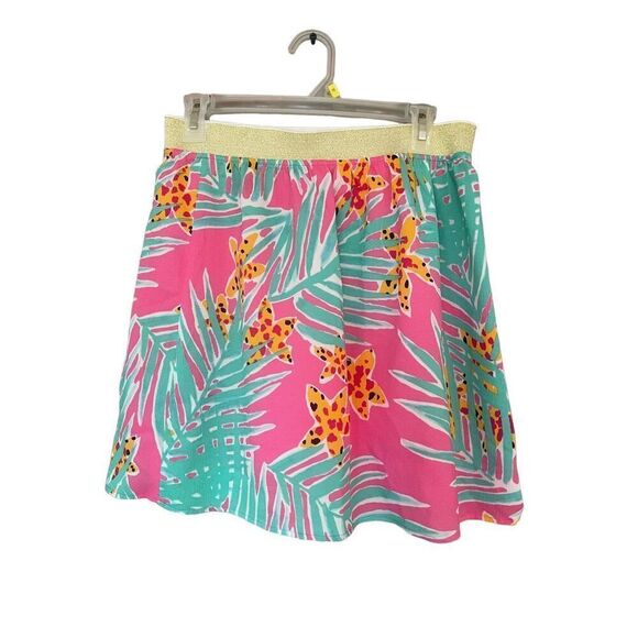 Lilly Pulitzer Womens Multicolor Tropical Leied Coy Mini Skirt Size Medium - Picture 6 of 8